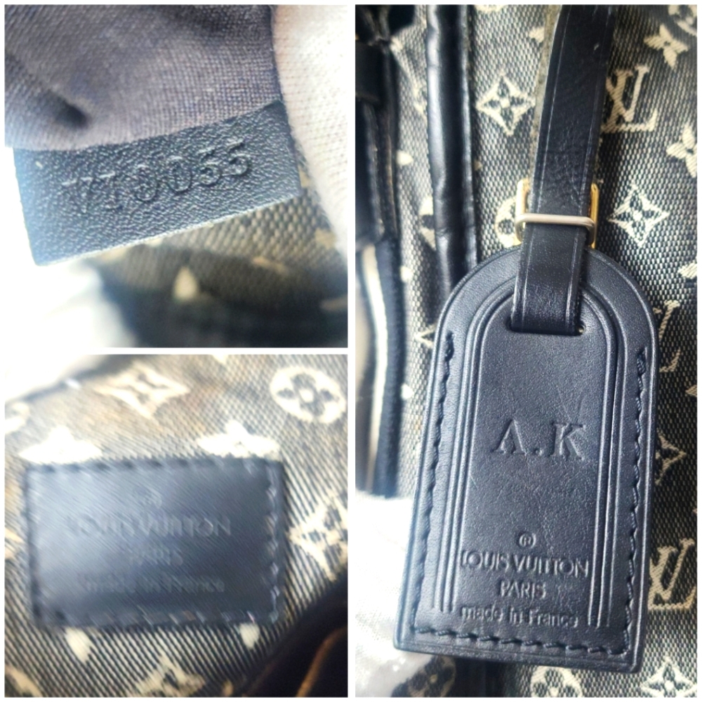 Auth Louis Vuitton Denim Besace Mary Kate Monogram Mini Lin Noir Crossbody - Picture 4 of 11